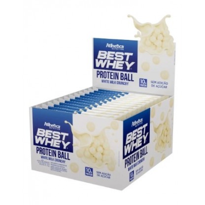 BEST WHEY PROT BALL WHITE MILK 12UN 50G