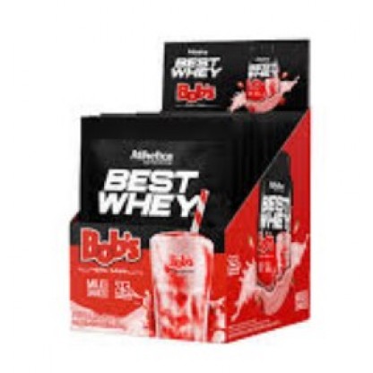 BEST WHEY MORANGO BOBS DIS 15 SACHES 40G