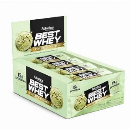 BEST WHEY BAR 15G PROT PISTACHE 12UN 49G