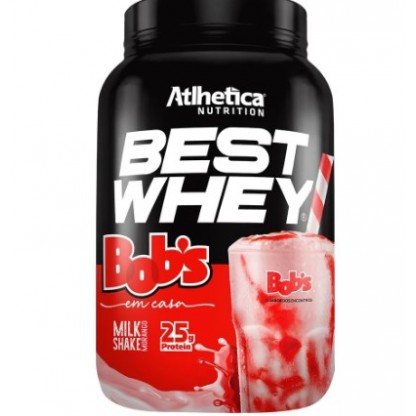 BEST WHEY MILKSHAKE MORANGO BOBS 900G