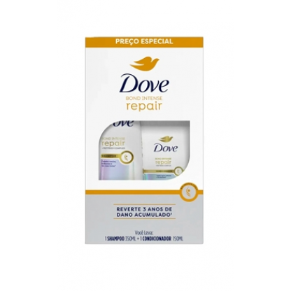 KIT DOVE 1SH 350ML 1COND 150 BOND INTENS