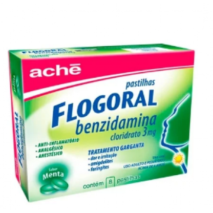 FLOGORAL 12 PASTILHAS MENTA