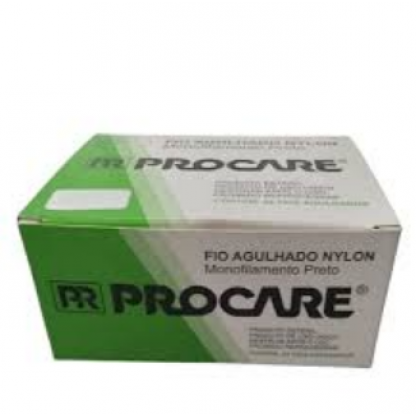 FIO NYLON 5/0 45CM 20MM 3/8 TRIANG.C/24