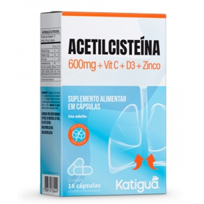 ACETILCISTEINA KATIGUA 600MG+VIT C/16 CP