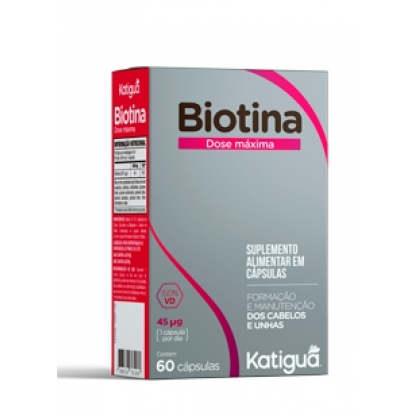 BIOTINA KATIGUA DOSE MAXIMA 500MG C/60