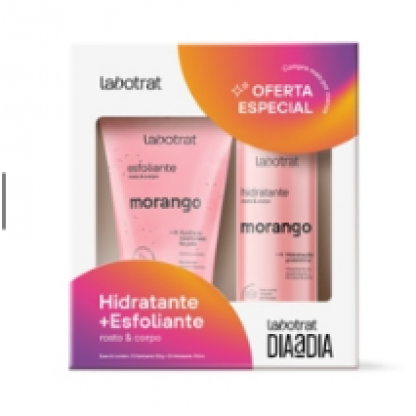 KIT LABOT ESFOL.150GR+HIDR.190ML MORANGO