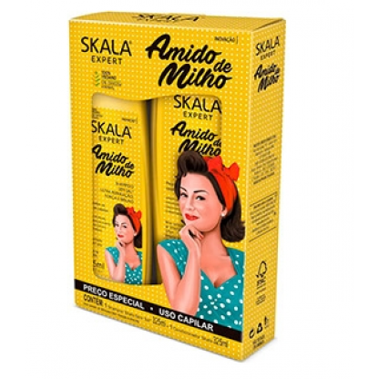 KIT SKALA SH+COND AMIDO MILHO 325ML
