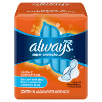 ABS ALWAYS BASICO SECA C/AB C/8 (LARANJ) ABS ALWAYS BASICO SECA C/AB C/8 (LARANJ)