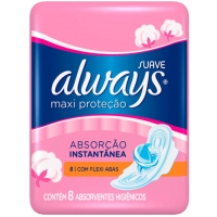 ABS ALWAYS SUAVE MAXI PROTECAO C/AB C/8