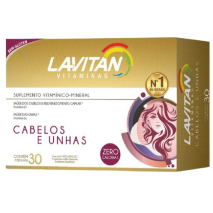 LAVITAN HAIR CAB E UNHAS 30 CPS CIMED