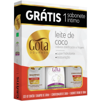 KIT GOTA DOUR.LEITE COCO SH+COND+SAB INT KIT GOTA DOUR.LEITE COCO SH+COND+SAB INT