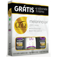 KIT GOTA DOUR.MELANINA SH+COND+SAB INTIM KIT GOTA DOUR.MELANINA SH+COND+SAB INTIM
