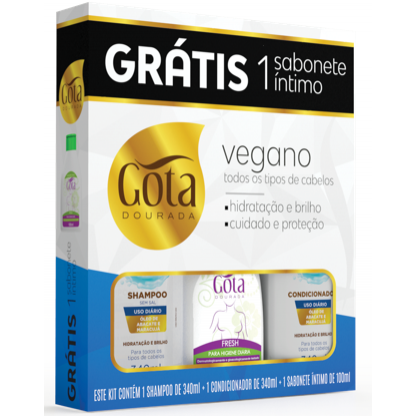 KIT GOTA DOUR.VEGANO SH+COND+SAB INTIMO