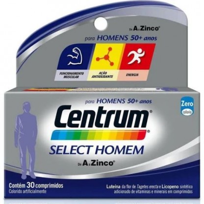 CENTRUM SELECT HOMEM 30 CAPS.