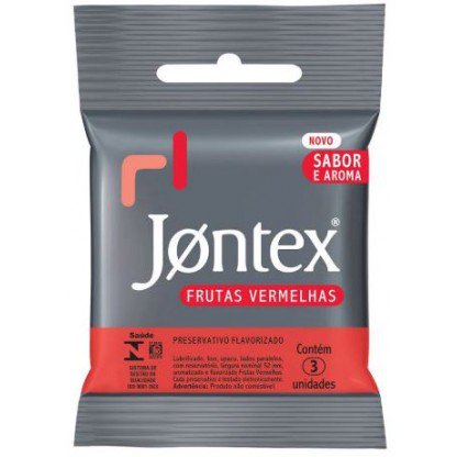 PRES JONTEX LUB BOLSO C/3 FRUT.VERMELHAS