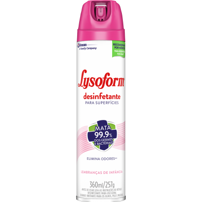 LYSOFORM AEROSOL 360ML LEMBRANCAS INFANC