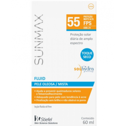 SUNMAX FLUIDO PELE OL/MISTA FPS55  60ML