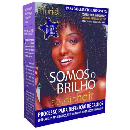 KIT MURIEL STUDIO HAIR S.BRILHO PRETOS