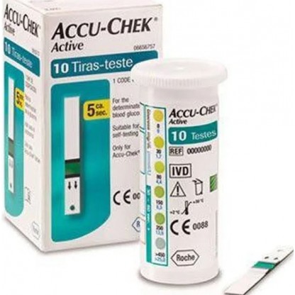 ACCU-CHEK ACTIVE 10 TIRAS