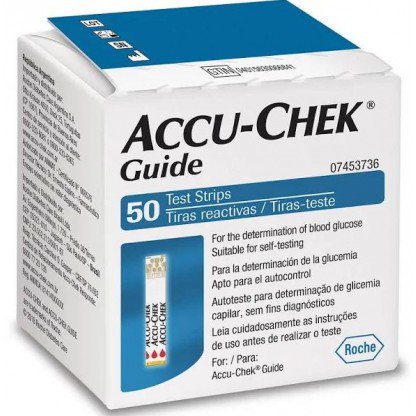 ACCU-CHEK GUIDE 50 TIRAS