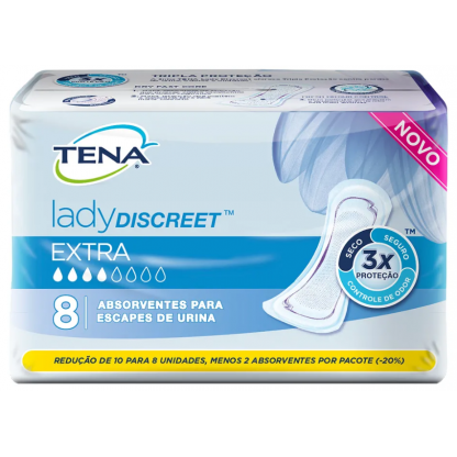 ABS TENA LADY EXTRA C/8 P/CONTI URINAR