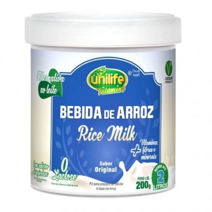 BEBIDA DE ARROZ-RICE MILK 200G BAUNILHA