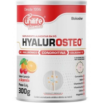 HYALUROSTEO PO 300G LARANJA E ACEROLA