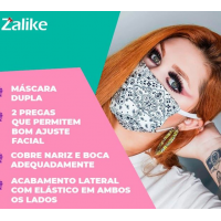 MASCARA DUPLO TECIDO REUTIL R:413 ZALIKE