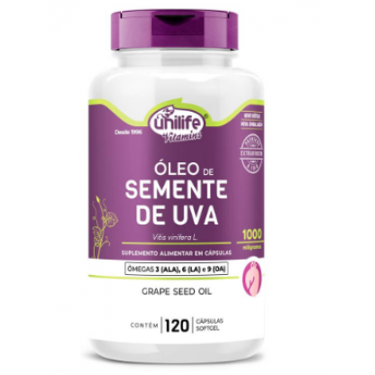 OLEO DE SEMENTE DE UVA 1200MG 120 CPS