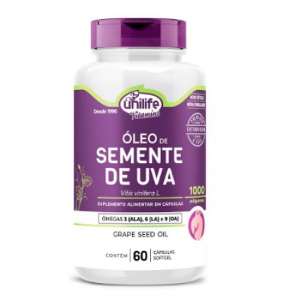 OLEO DE SEMENTE DE UVA 1200MG  60 CPS