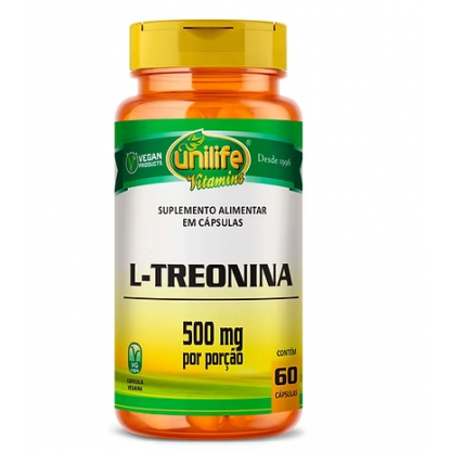 TREONINA 500MG 60 CPS